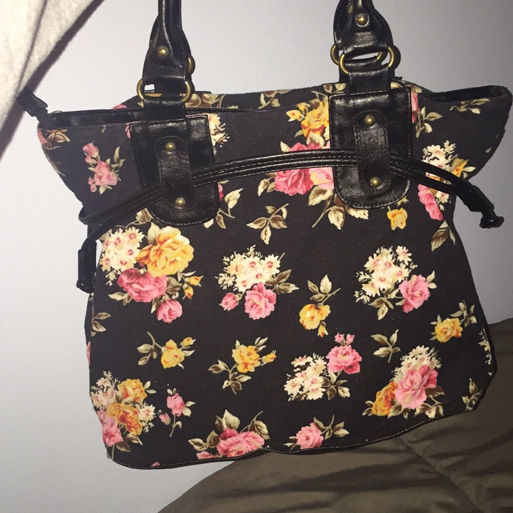 Floral print purse